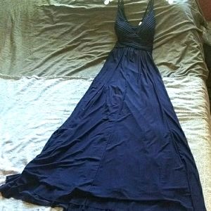 David's Bridal Navy Blue Maxi dress